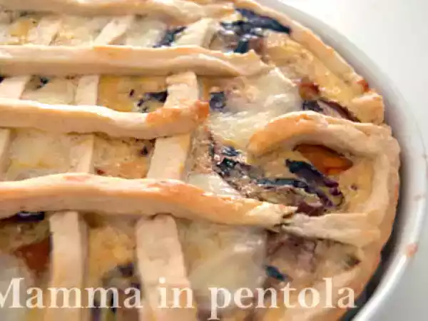 Ricetta Torta (rustica) radicchio rosso, zucca gialla e gorgonzola
