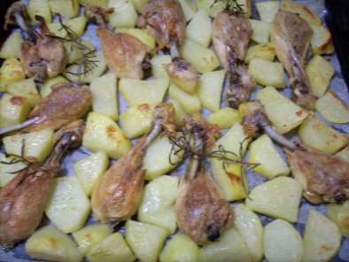 Ricetta Pollo e patate d'anticipo