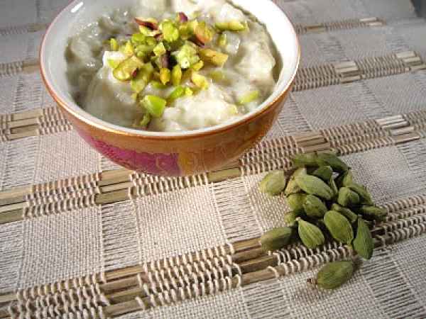 Ricetta Kheer - crema indiana di riso al cardamomo e pistacchi