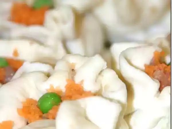 Ricetta Ravioli cinesi al vapore, con carne di maiale e gamberi