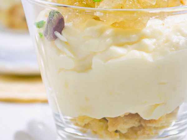 Ricetta Crema chantilly con mele e briciole di frolla