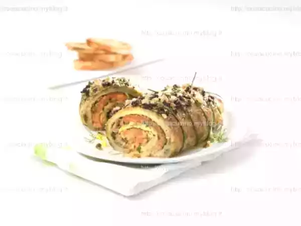 Ricetta Rotolo al salmone con olive