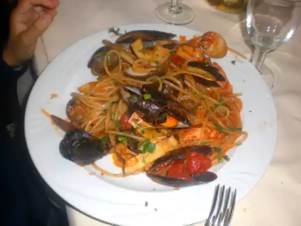 Ricetta Spaghetti patate e cozze