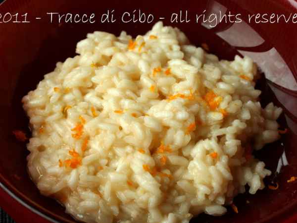 Ricetta Risotto allo champagne al profumo di arancia