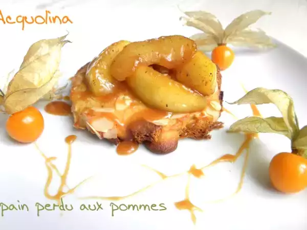 Ricetta Pain perdu aux pommes... o meglio panettone perdu...