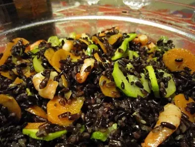 Ricetta Insalata di riso venere con gamberi e verdure