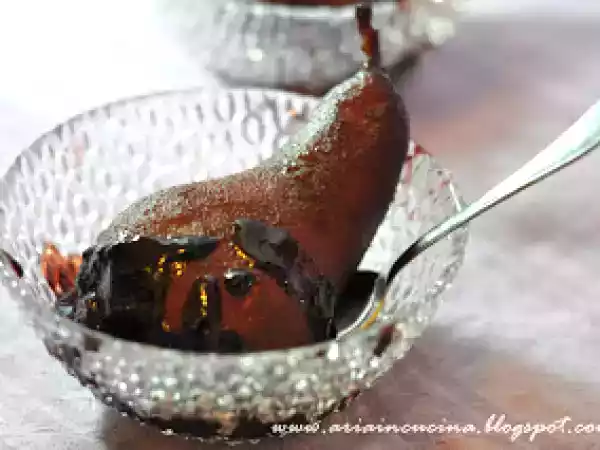 Ricetta Le mie pere alla giulebbe