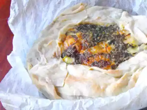 Ricetta Pasta fillo profumata alle foglie di carciofo e patate