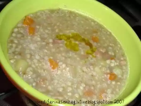 Ricetta Minestra di grano saraceno con verdure