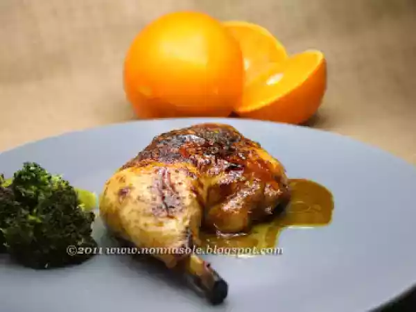 Ricetta Pollo ruspante con l'arancia