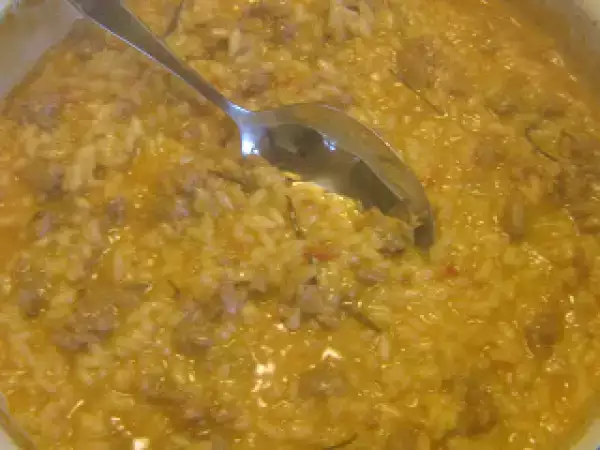 Ricetta Risottino veloce salsiccia e brie!!!