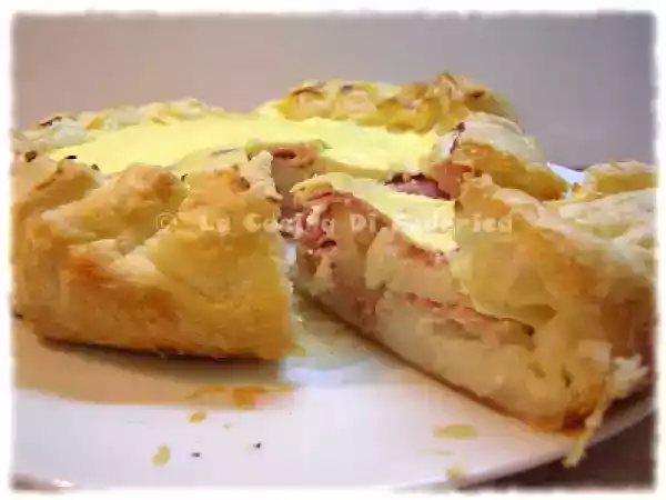 Ricetta Sfogliata con patate e prosciutto