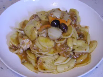 Ricetta Orecchiette con ragù di triglie, capesante e olive taggiasche