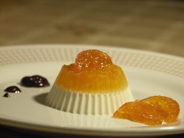 Ricetta Panna cotta ai due liquori agrumati & mostarda di clementine...con agar-agar (!)