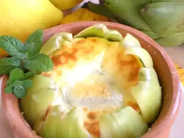 Ricetta Carciofi ai formaggi in cocotte