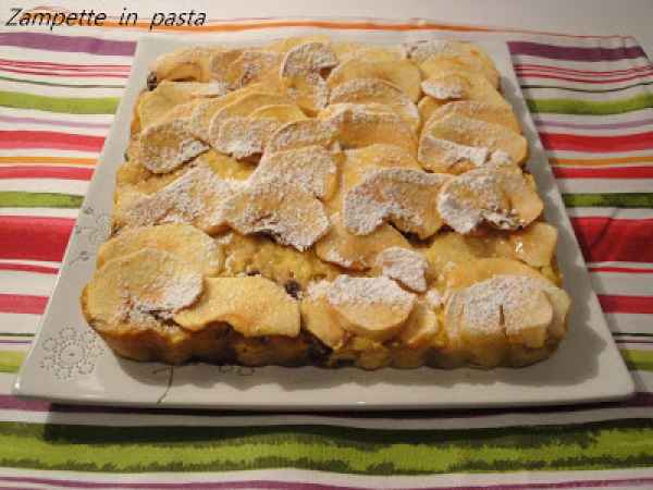 Ricetta Budino di panettone e mele