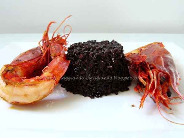 Ricetta Gamberi rossi carabineros con riso venere