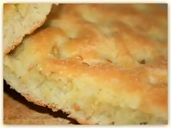 Ricetta Focaccia genovese con semi di lino. ricetta facile e veloce