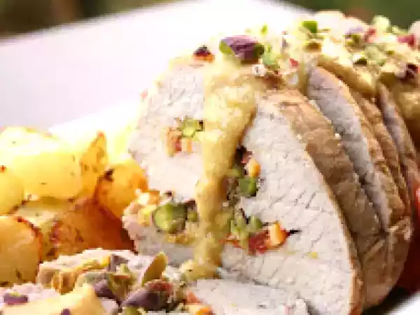 Ricetta Arrosto di vitellina all'arancia rossa e pistacchio di bronte