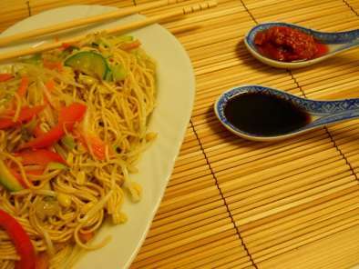 Ricetta Spaghetti cinesi alle verdure