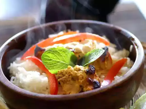 Ricetta Pollo madras al riso basmati e l'india del dr. m.