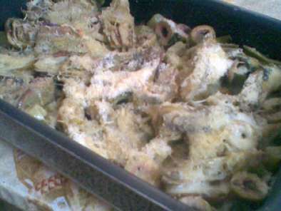 Ricetta Carciofi e patate gratinati al forno.
