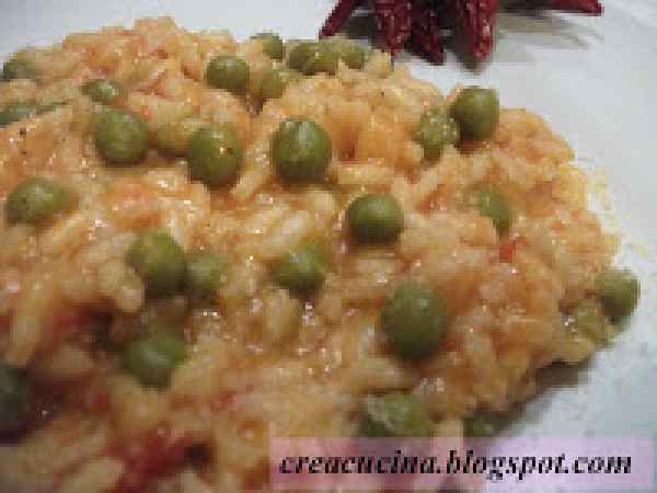 Ricetta Risotto con piselli al pomodoro