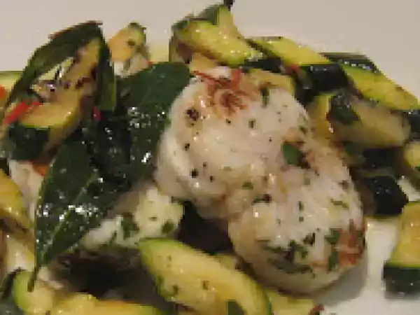 Ricetta Coda di rospo con zucchine