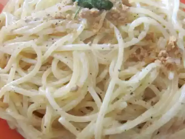Ricetta Spaghetti cremosi con bottarga
