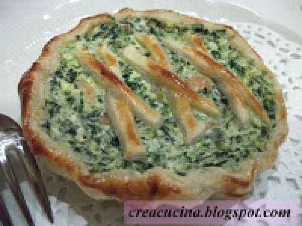 Ricetta Piccole quiche ricotta, spinaci e gamberetti