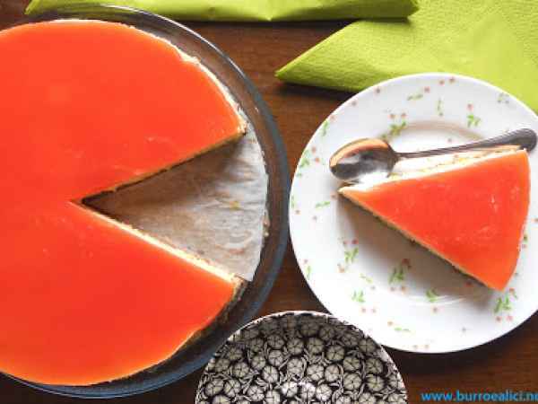 Mousse cake allo yogurt e arancia