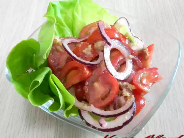 Ricetta Insalata di pomodori, bottarga e cipolla