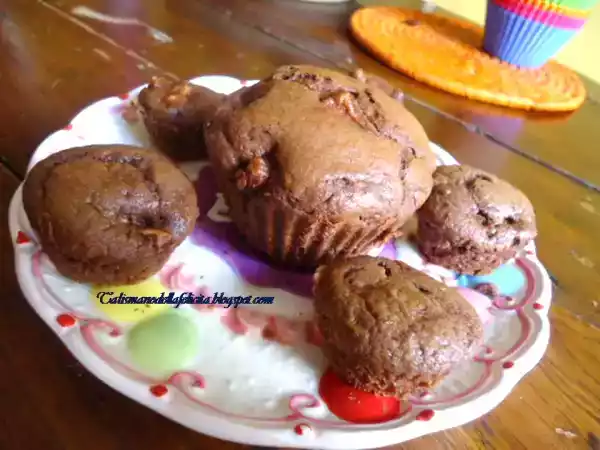 Ricetta Muffins cioccolato e mele