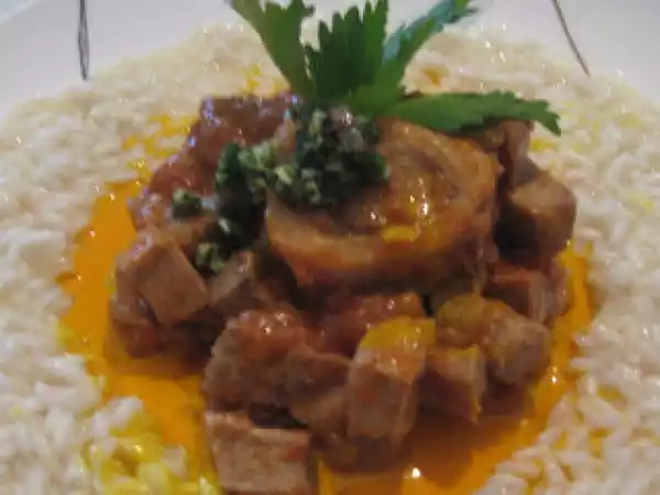 Ricetta Risotto alla milanese con ossobuco