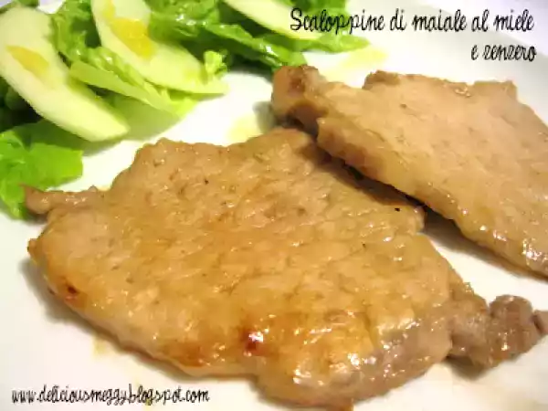 Ricetta Scaloppine di maiale al miele e zenzero