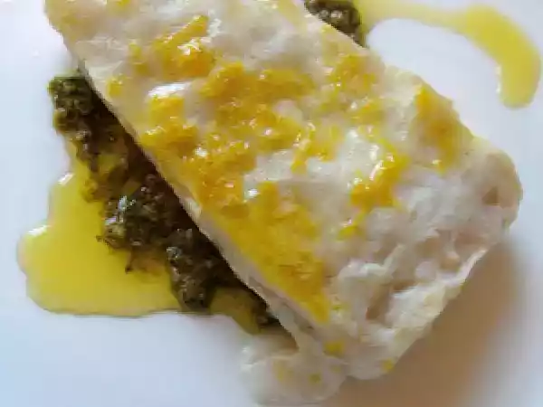Ricetta Merluzzo al limone con salsa verde