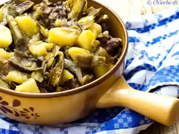 Ricetta Agnello in umido con carciofi e patate