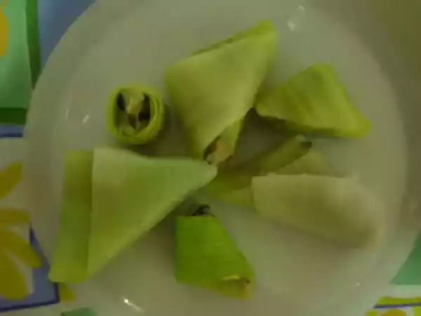 Ricetta Involtini di porro, patate e olive