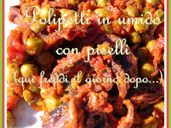 Ricetta Polipetti in umido con piselli