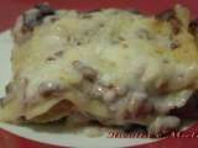 Ricetta Lasagne con radicchio rosso, Asiago e salsiccia/ Lasanas con alcachofa roja, queso Asiago y chorizo