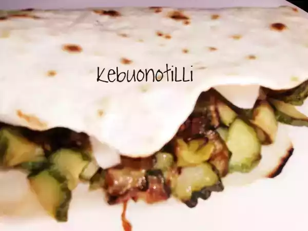 Ricetta Piada zucchine e feta graca...