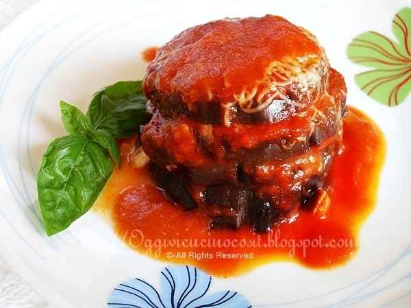 Ricetta Torrette di parmigiana di melanzane in pentola a pressione