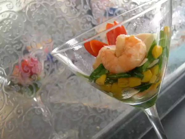 Ricetta Gamberetti nel bicchiere