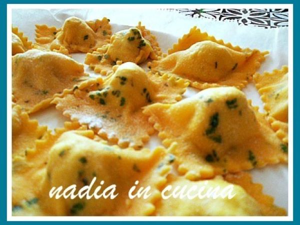 Ricetta Ravioli di spigola con bottarga