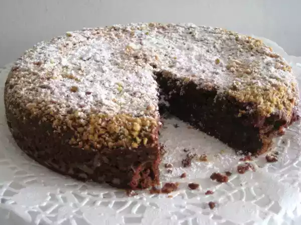 Ricetta Torta al cioccolato e ricotta con mandorle e nocciole