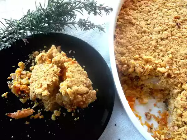 Ricetta Crumble di zucca, cavolfiore e verza