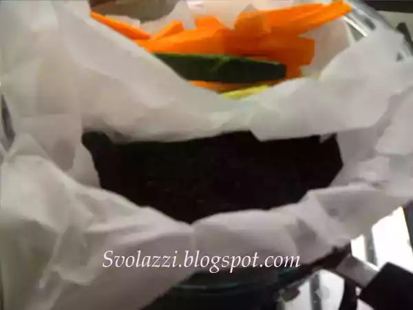 Ricetta Riso venere e verdure al vapore