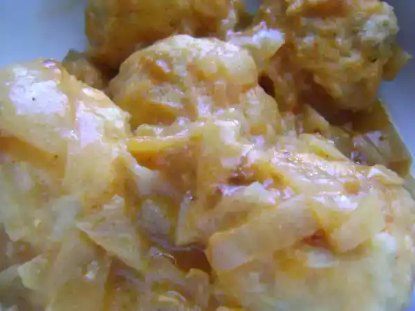 Ricetta Polpettine di tacchino con crema di cipolle