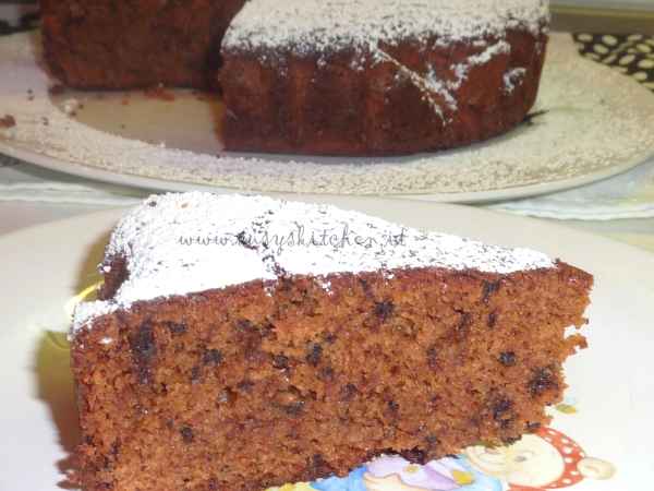 Ricetta Torta valentina di pane amaretti e cioccolato