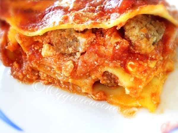 Lasagne di carnevale con le polpettine